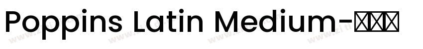 Poppins Latin Medium字体转换